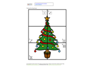 Christmas themed build a picture dice game template