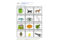 One syllable words picture cards