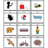 b at the beginning of words picture cards