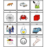 b at the end of words picture cards