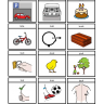 c/k at the end of words picture cards