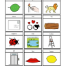 l at the beginning of words picture cards