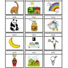 n in the middle of words picture cards