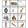 r in the middle of words picture cards
