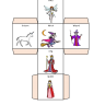 Fairy tale characters story telling dice