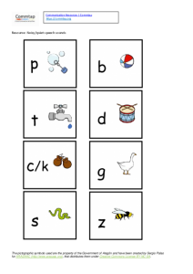 Sorting noisy/quiet speech sounds resource