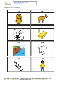 c/k and g minimal pairs picture cards