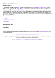 Colourful Semantics Resources