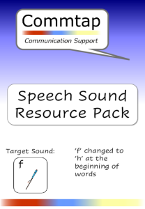 Use 'f' Instead of 'h' - Word Initial Speech Sound Pack