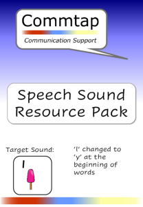 Use 'L' Instead of 'y' - Word Initial Speech Sound Pack