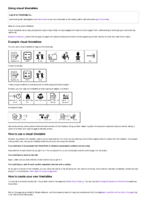 Using visual timetables