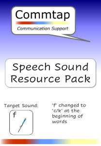 Use 'f' instead of 'k' Word Initial Speech Sound Pack