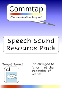 Use 'cl' instead of 'c/k' or 'l' Word Initial Speech Sound Pack