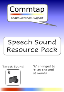 Speech Sound Pack use 'k' instead of 't' at the end of words