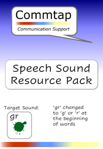 Speech Sound Pack use 'gr' instead of 'g' or 'r' at the beginning of words