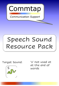 Speech Spund Pack use 's' when it is missed at the end of words