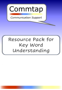 Key Words Resource Pack